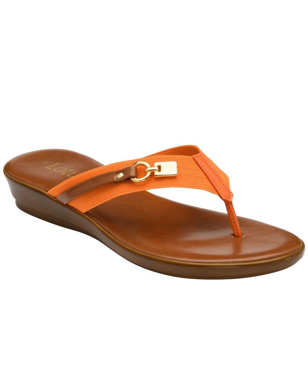Lotus Brown Esino Toe Post Sandals