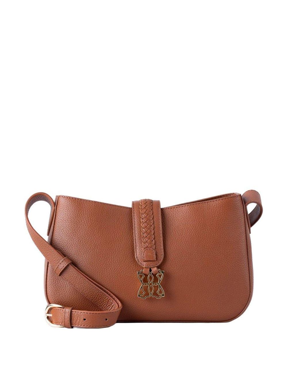 Lakeland Leather Brown Dalston Crossbody Bag
