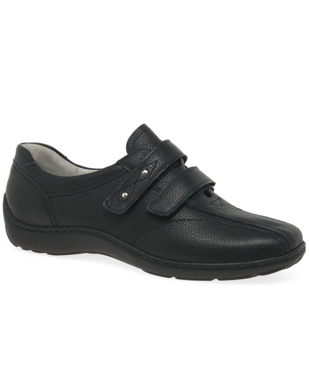 Waldläufer Black Stone Rip Tape Fastening Shoes