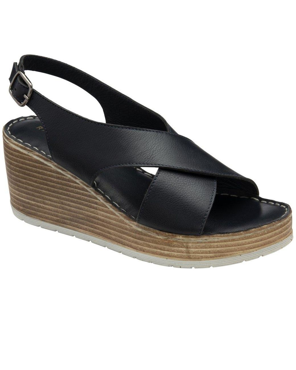Ravel Blue Branton Wedge Sandals
