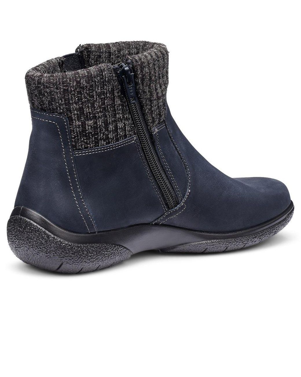 Hotter Blue Malham Wide Fit Ankle Boots