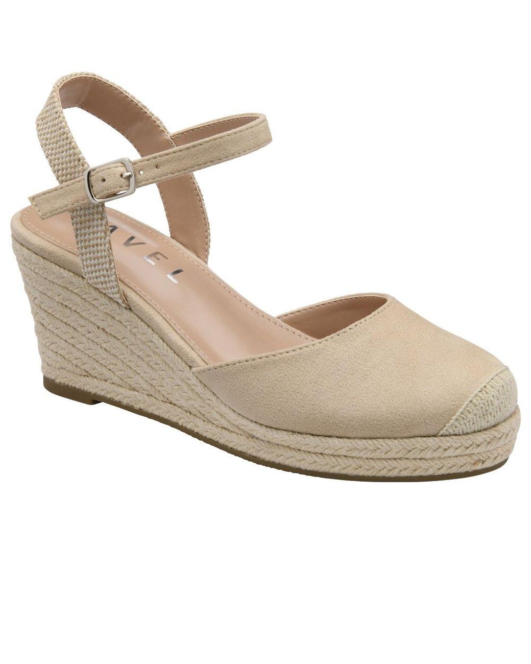 Ravel White Denwick Espadrille Wedges