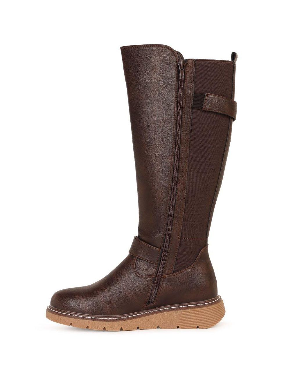 Lunar (GRS) Brown Devon Knee High Boots