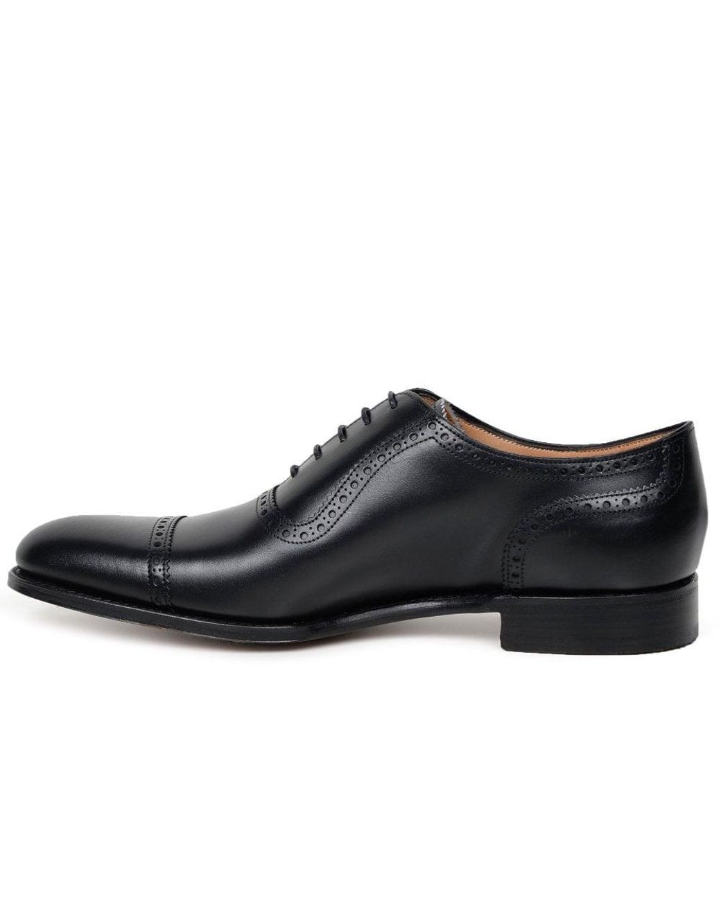 Cheaney Black Fenchurch Oxford Shoes for men