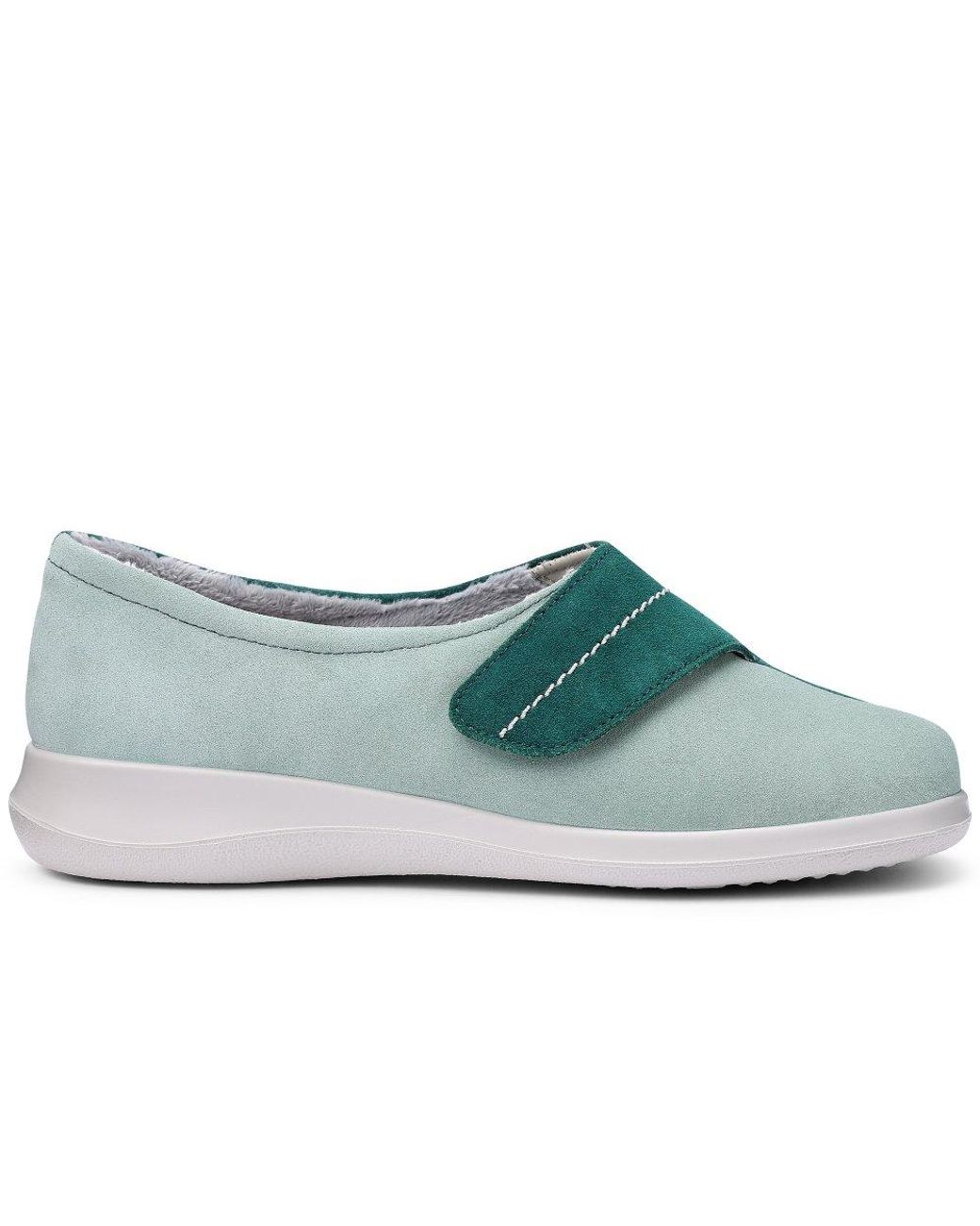 Hotter Blue Wrap Slippers
