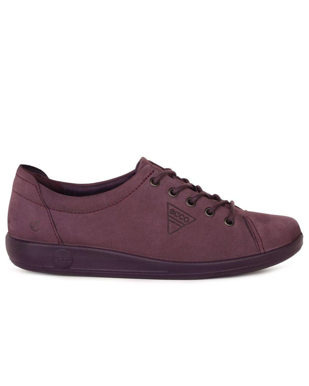 Ecco Purple Soft 2 Lace Trainers