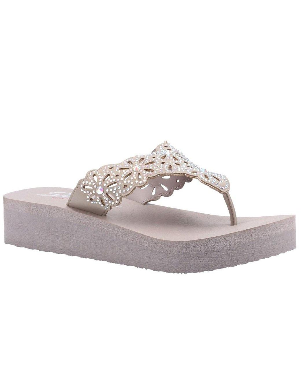 Skechers Vinyasa Pretty Thang Toe Post Sandals | Lyst UK