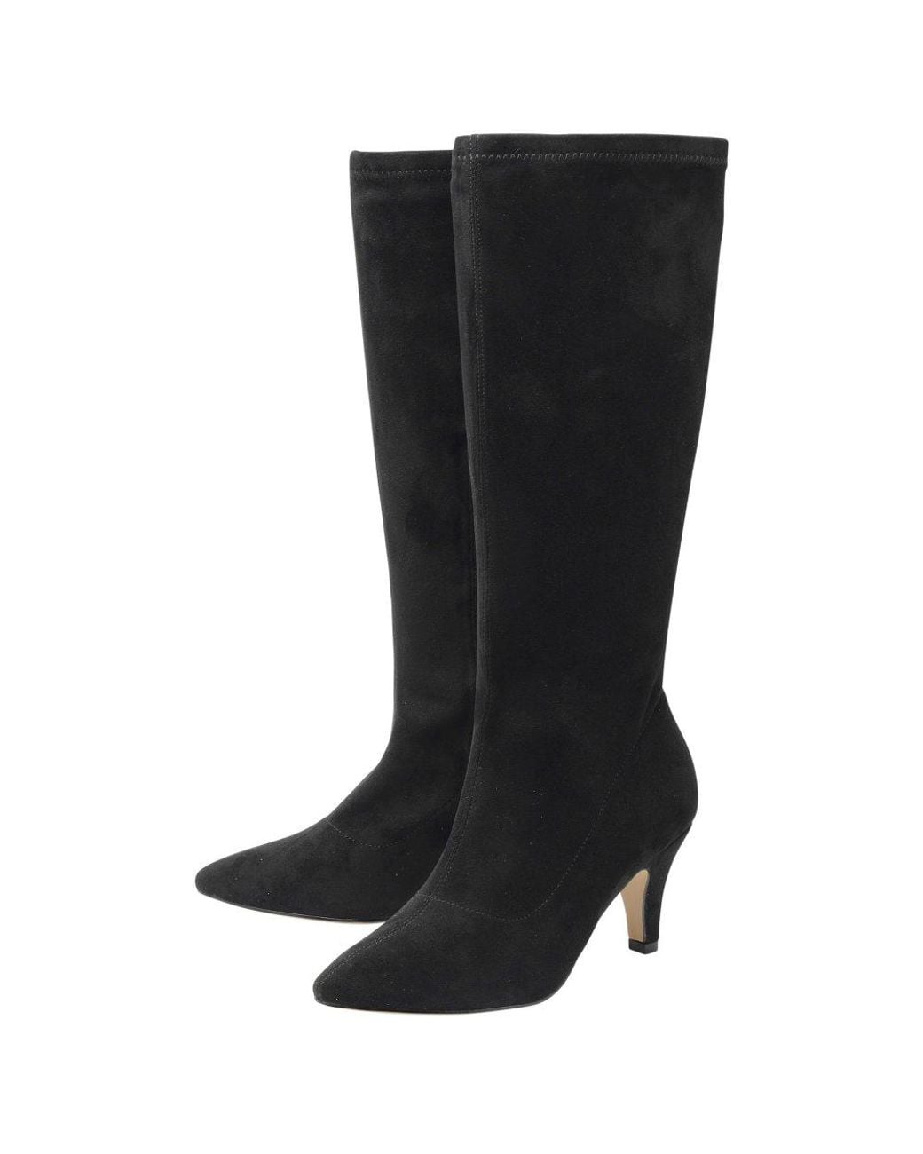 Lotus Black Fable Knee High Boots