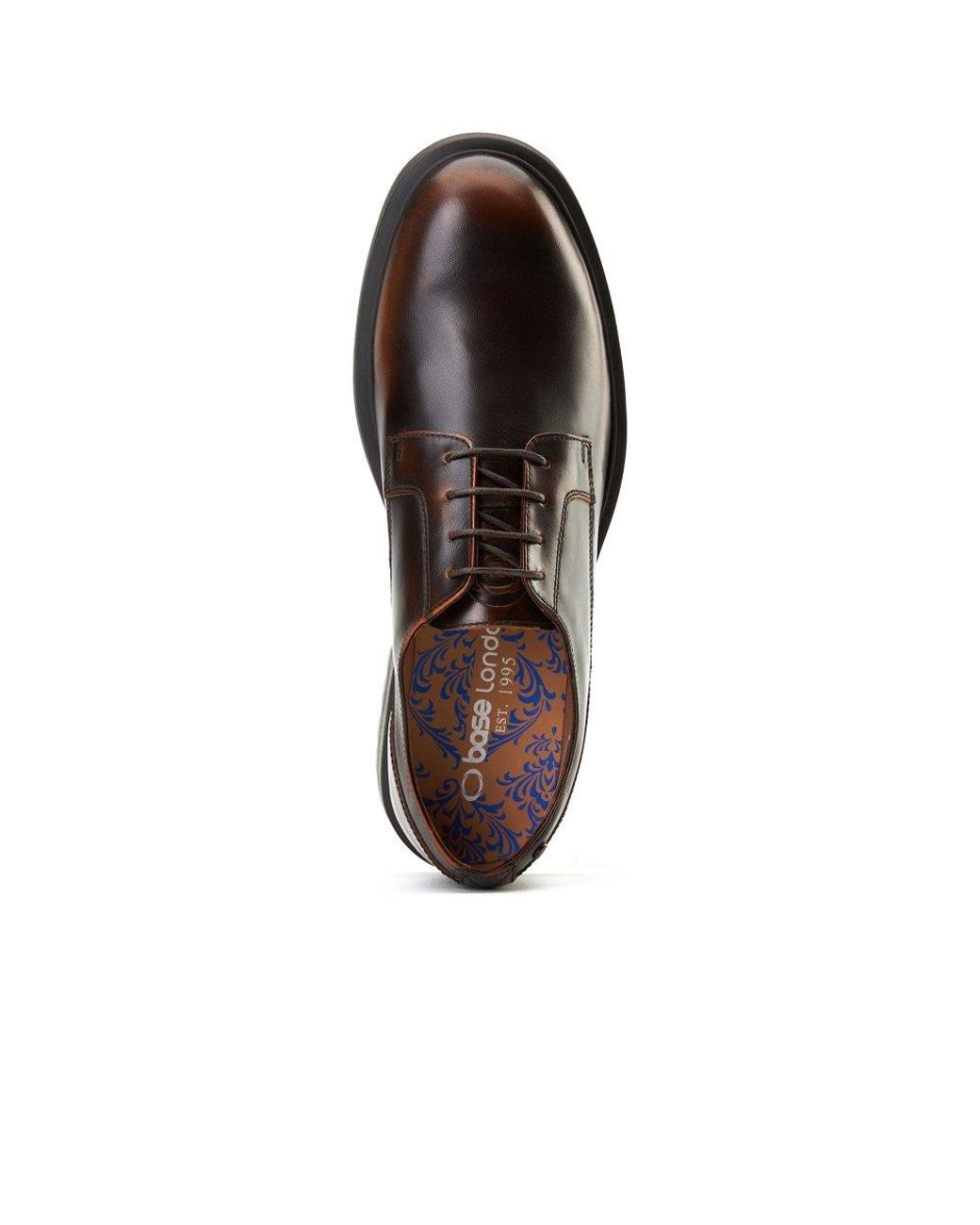 Base London Brown Locke Lace Up Shoes for men
