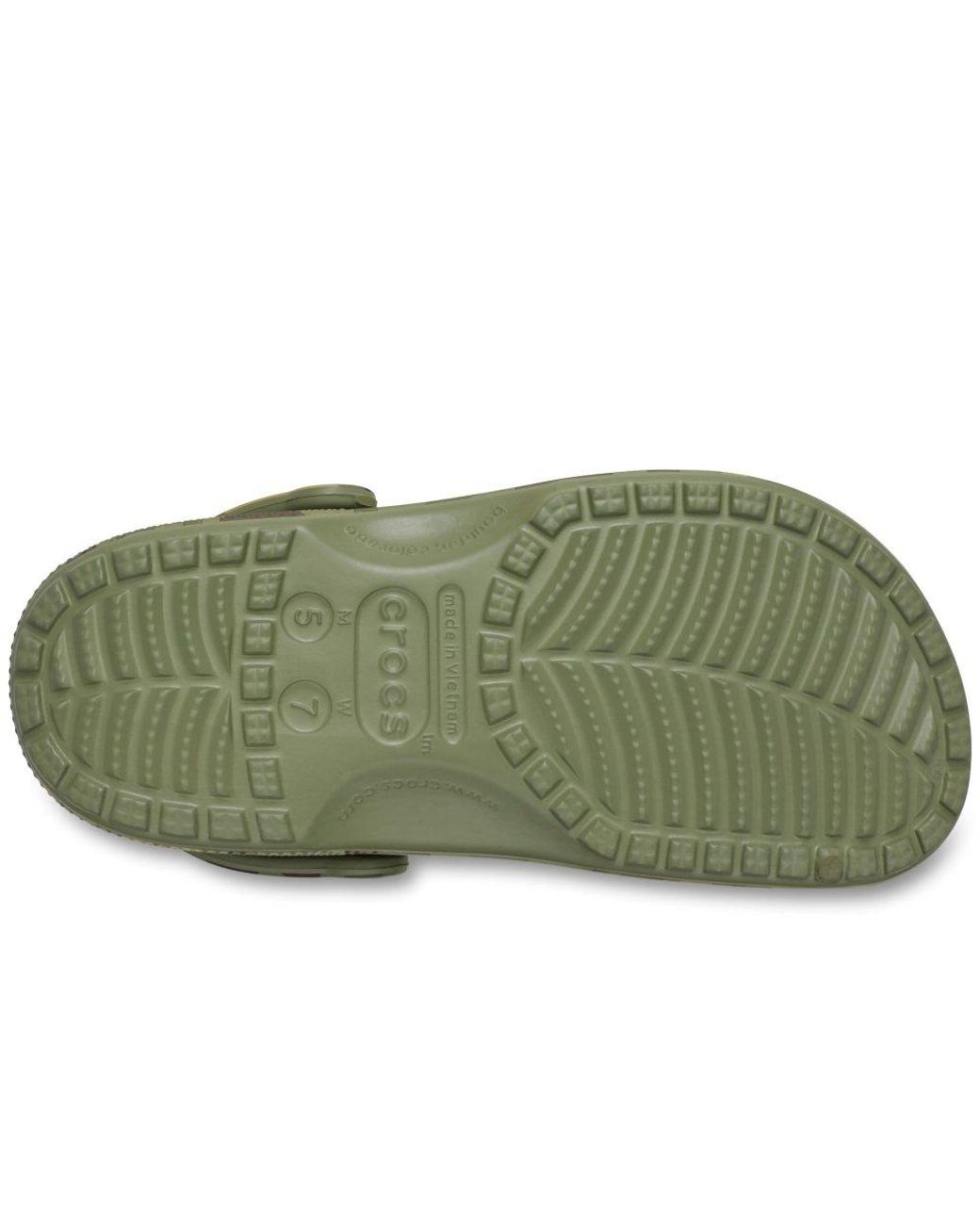 CROCSTM Green Classic Duck Camo Clogs for men