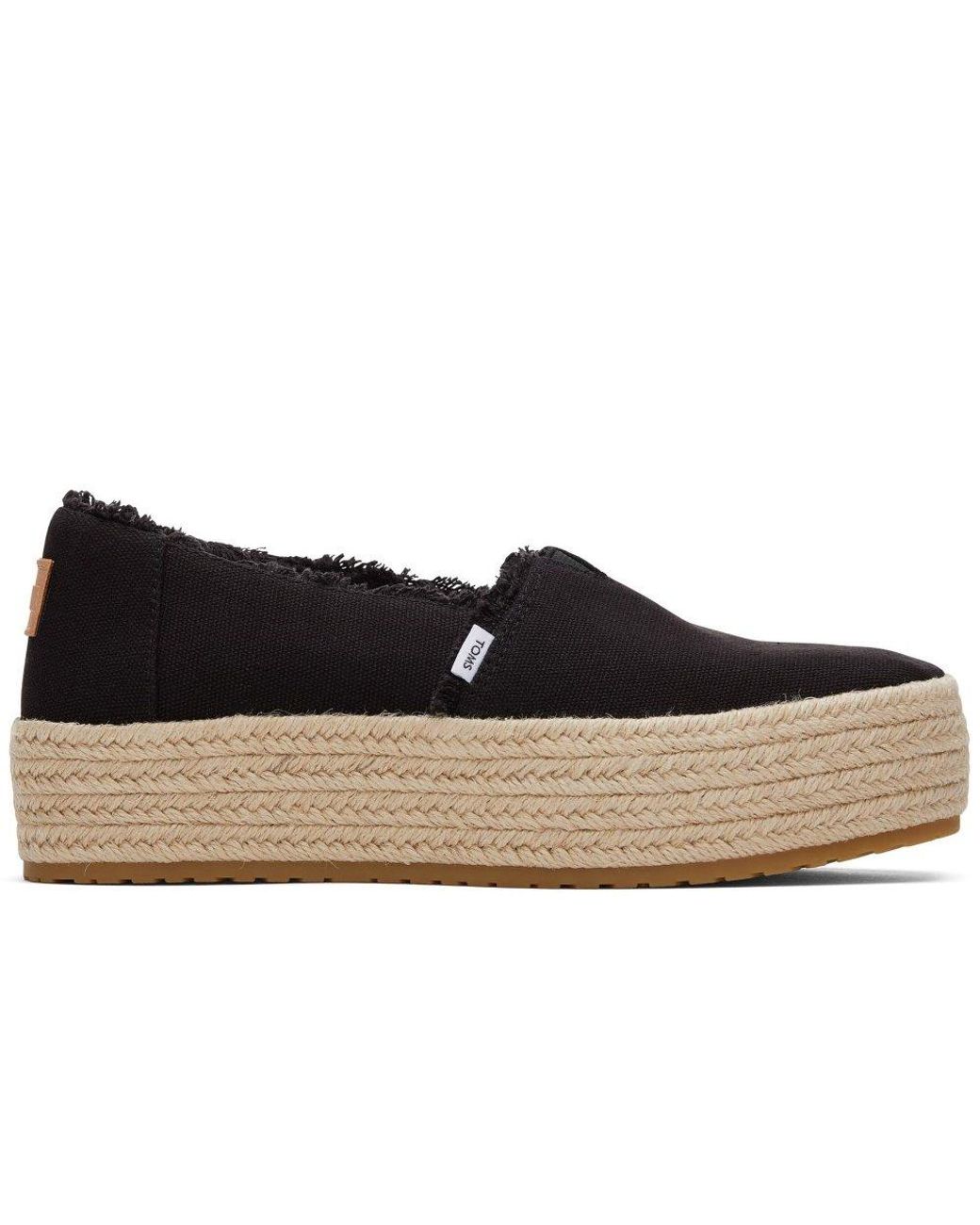TOMS Black Valencia Espadrilles