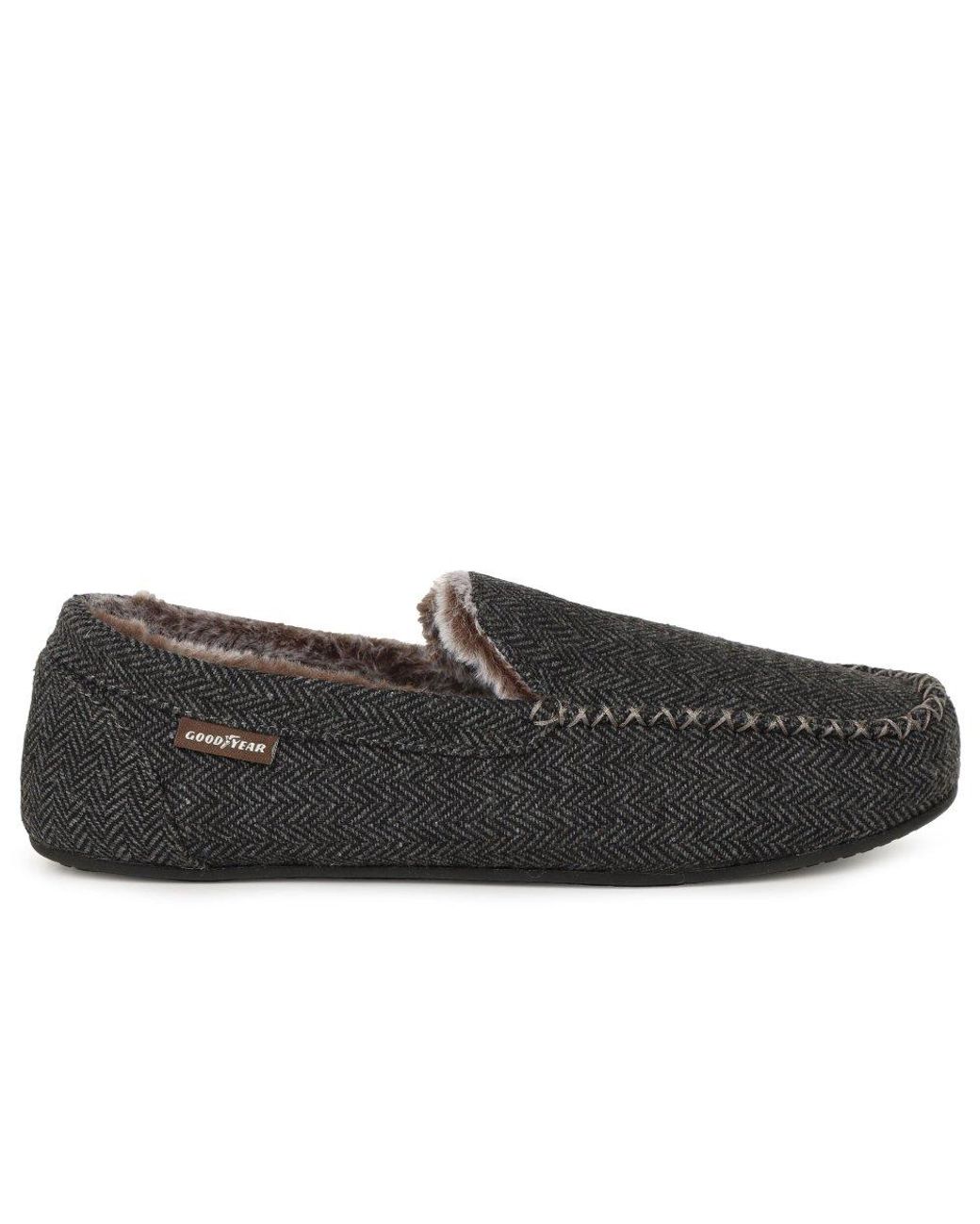 Goodyear Black Hendrix Full Slippers for men
