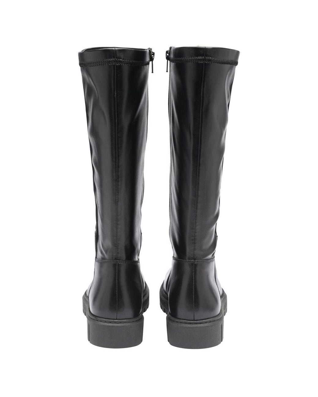Lotus Black Sable Knee High Boots