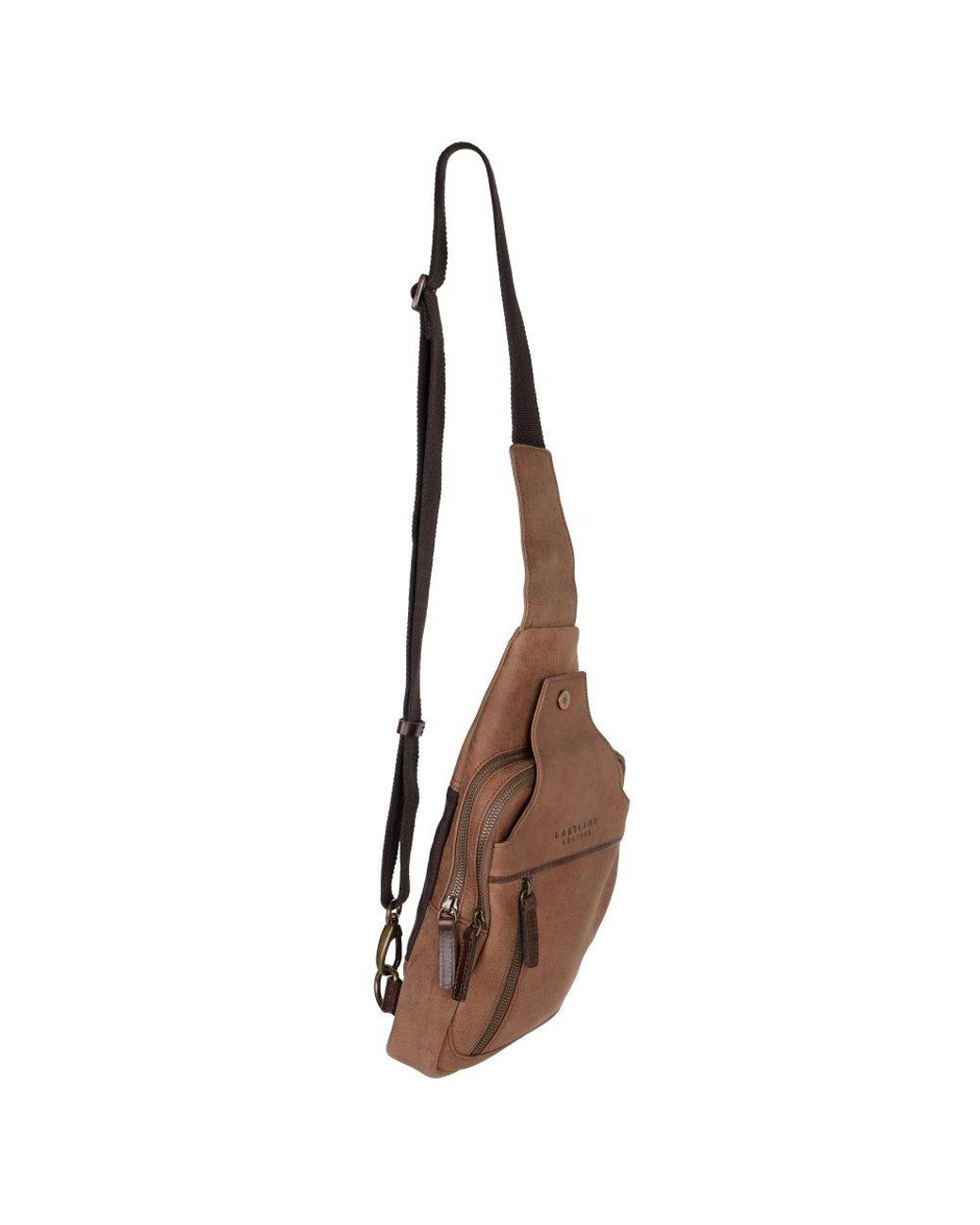 Lakeland Leather Brown Hawksdale Slingbag
