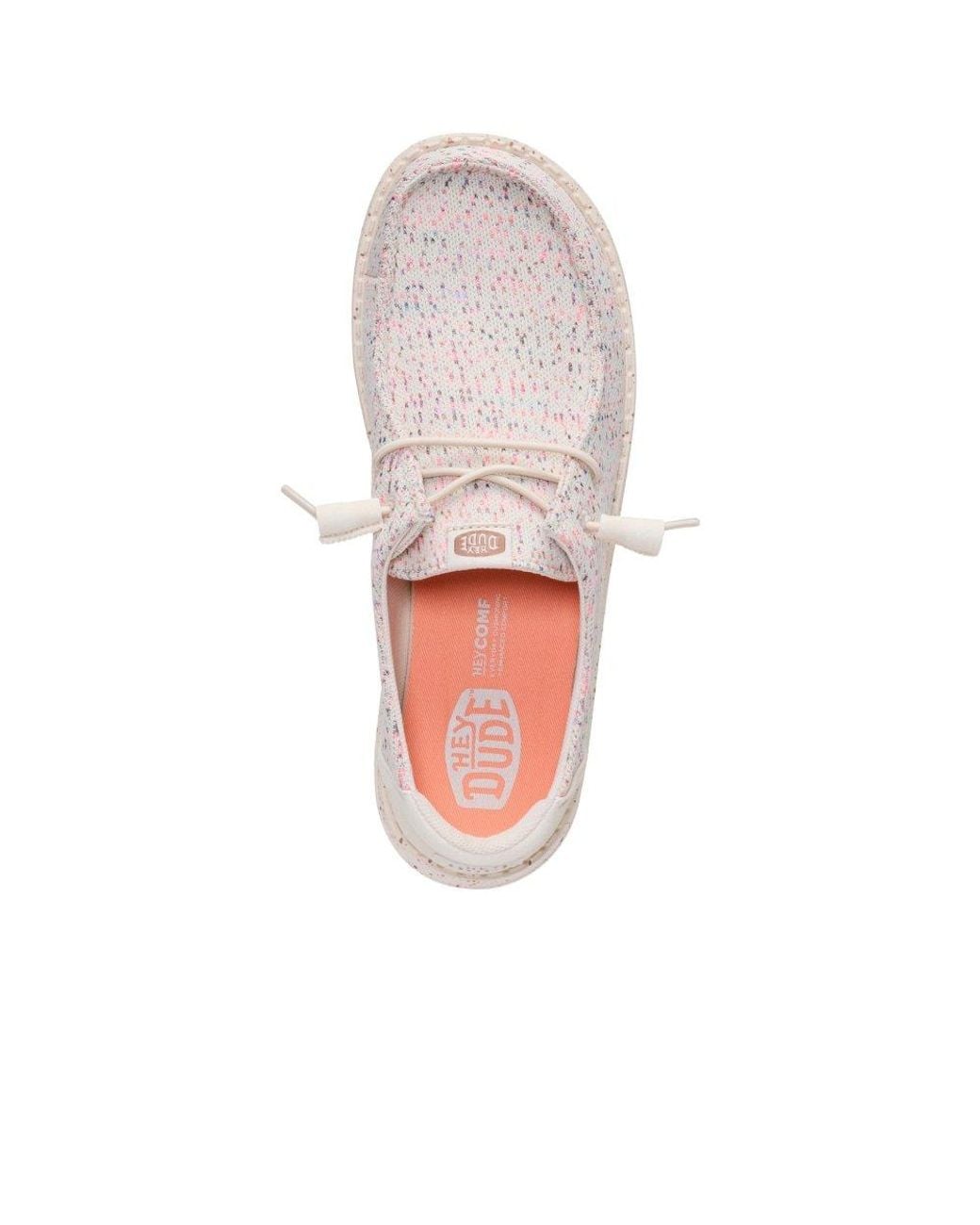 HeyDude Pink Wendy Stretch Speckle Shoes