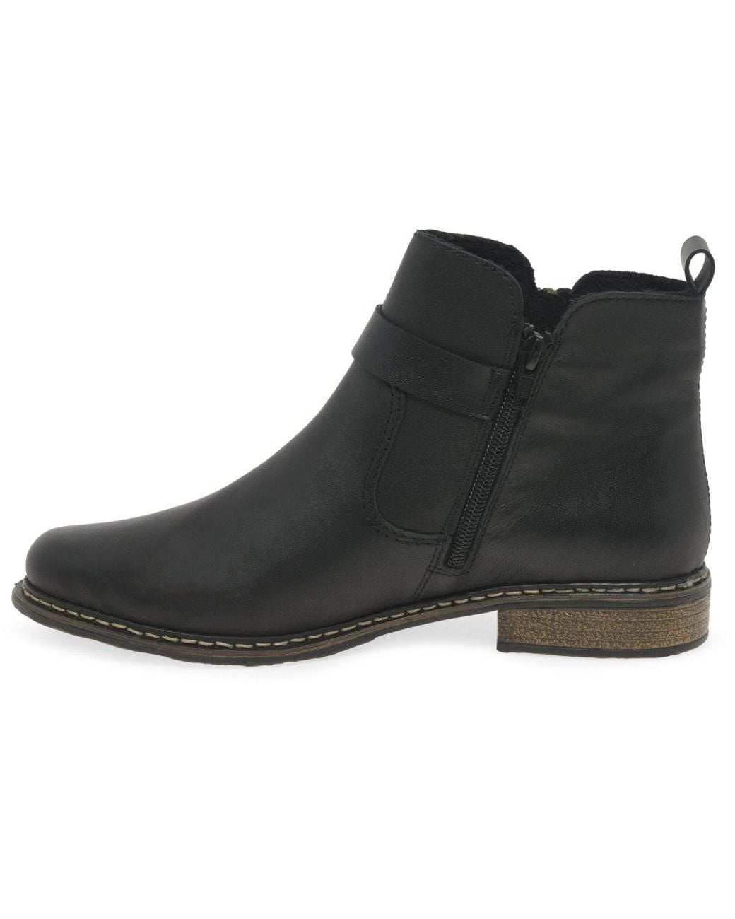 Rieker Black Bobbi Ankle Boots