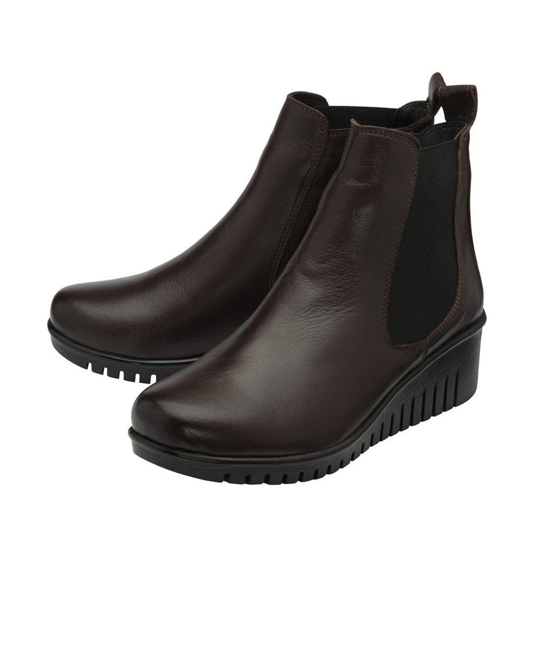Lotus Black Dresden Chelsea Boots
