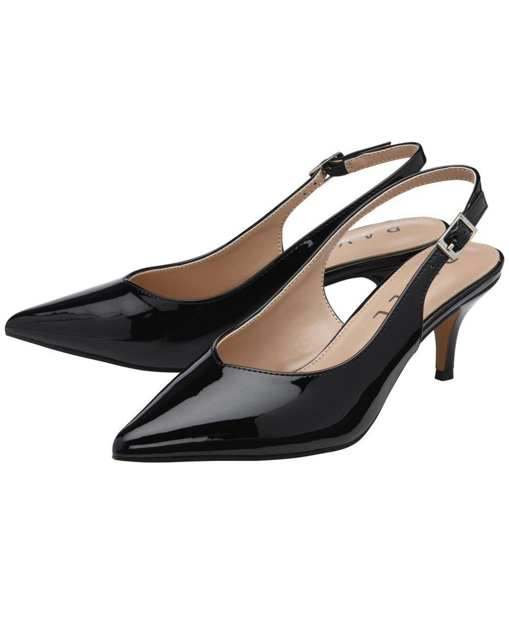 Ravel Black Foston Slingback Court Shoes