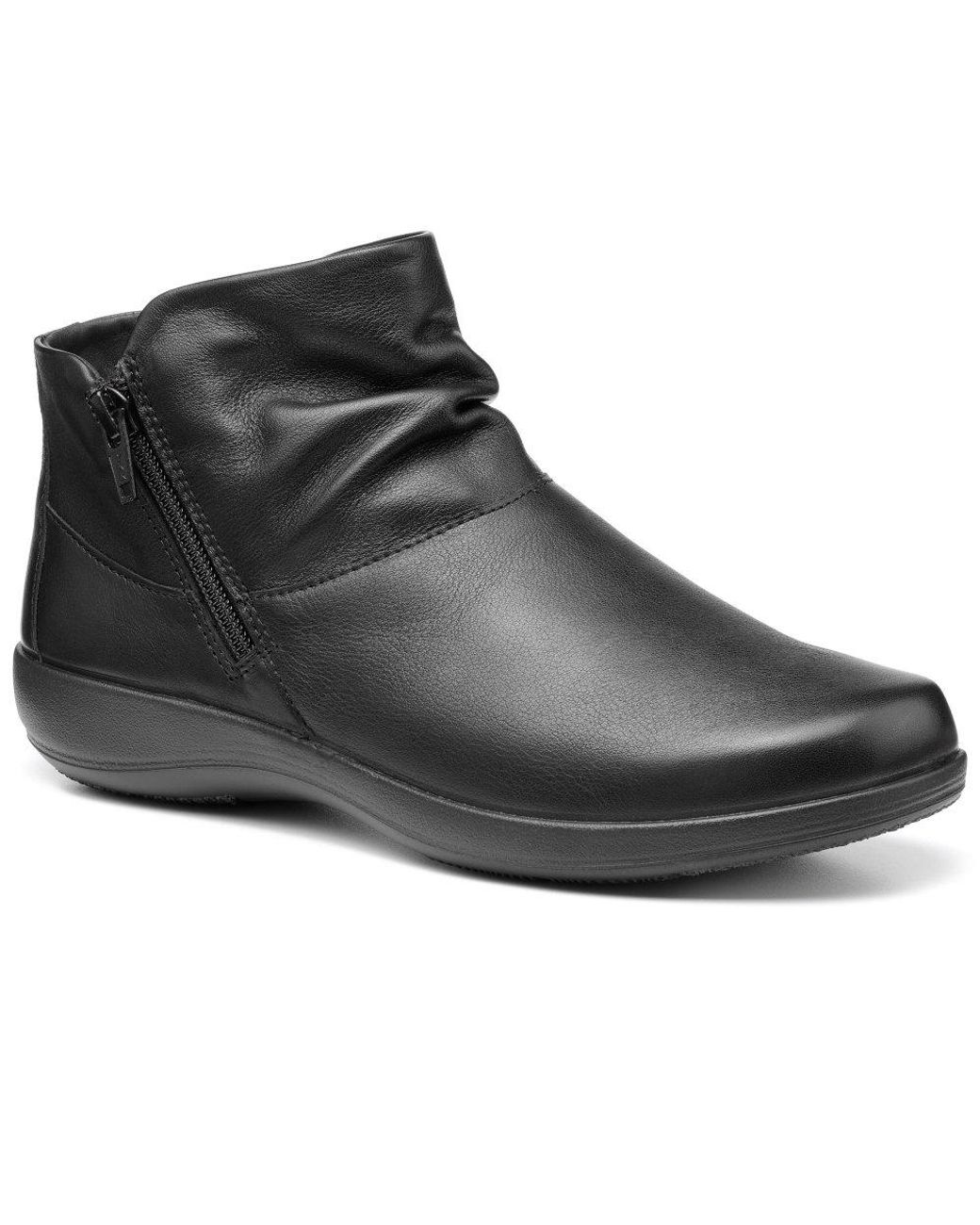 Hotter Black Murmur Extra Wide Ankle Boots