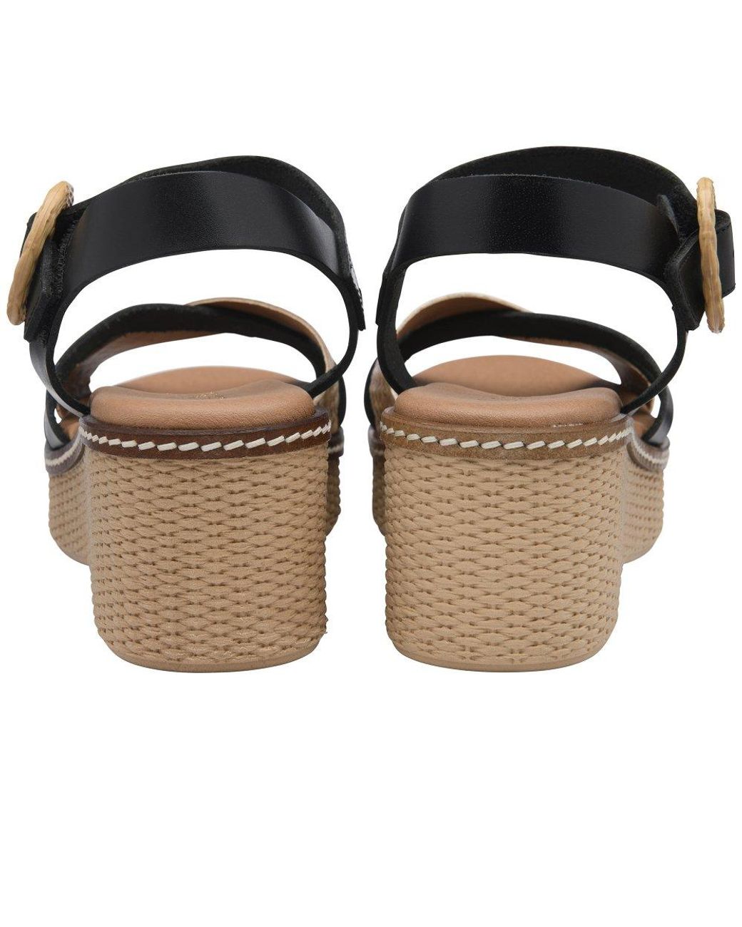 Lotus Metallic Amalia Wedge Sandals