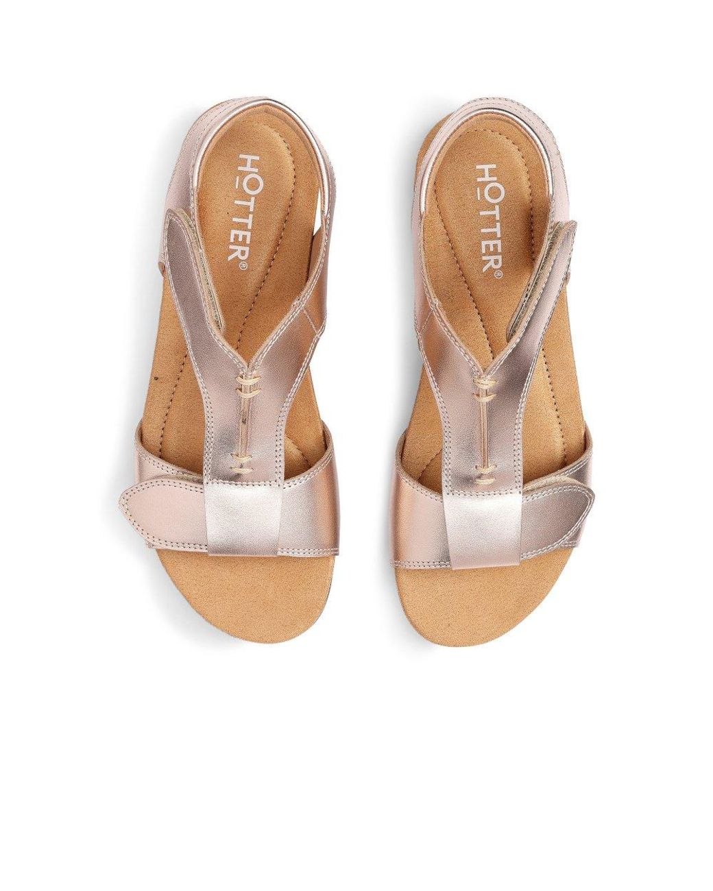 Hotter Metallic Rysy Sandals