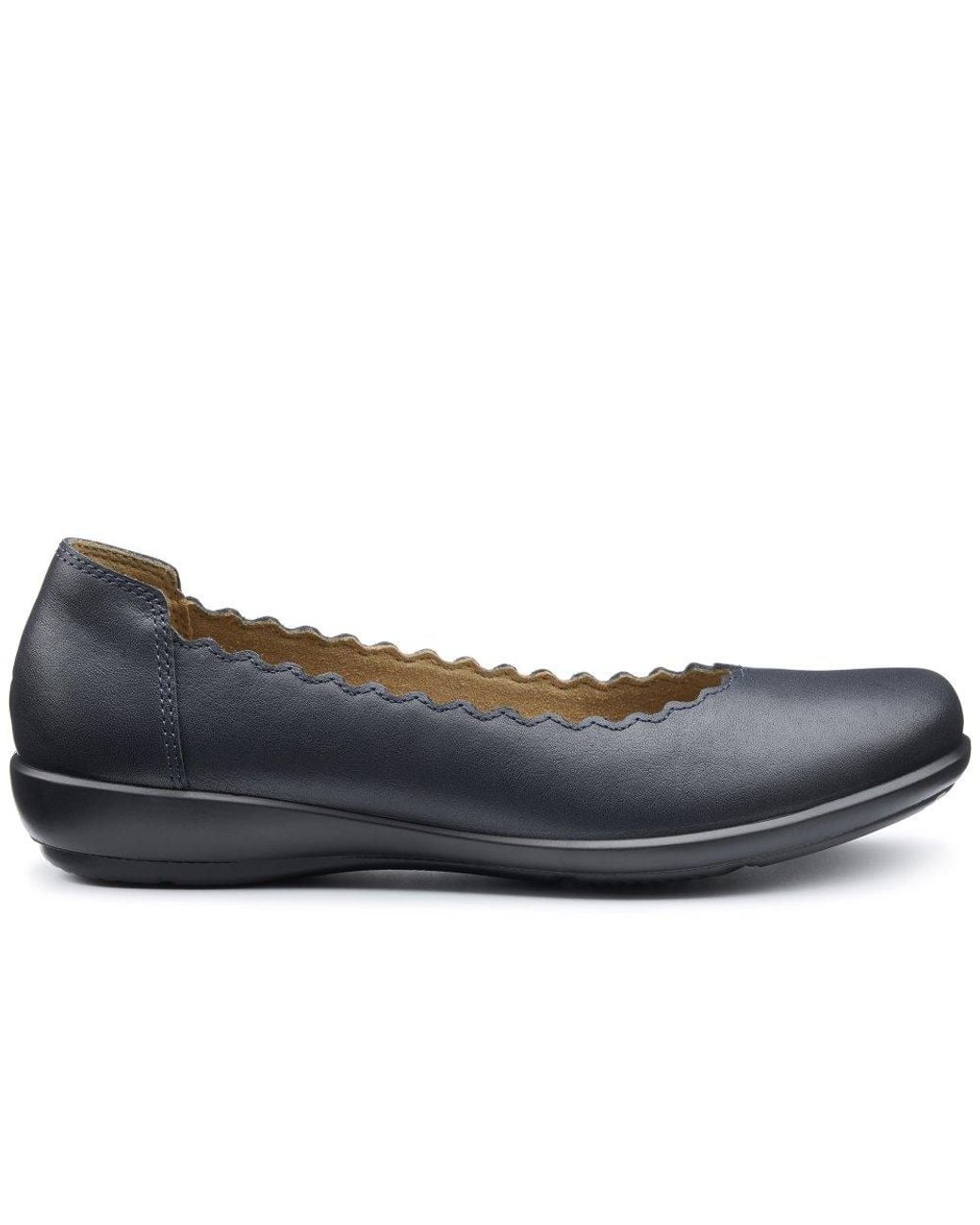 Hotter Blue Eider Ballet Pumps