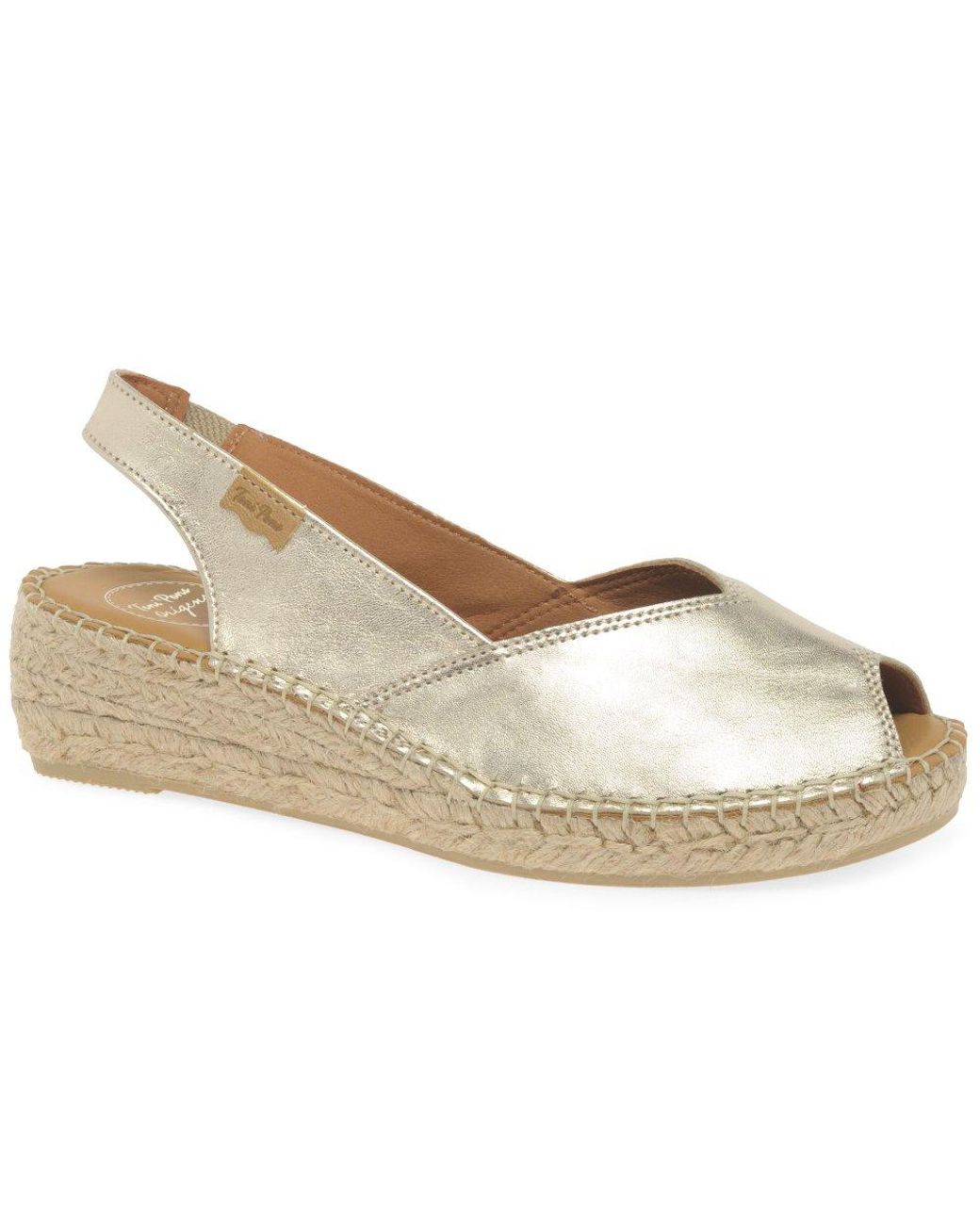 Toni Pons Gray Bernia Wedge Heel Espadrilles Sandals