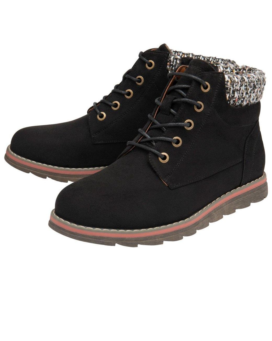 Lotus Black Cedar Ankle Boots