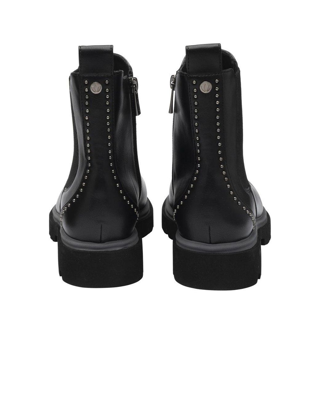 Lotus Black Selma Chelsea Boots