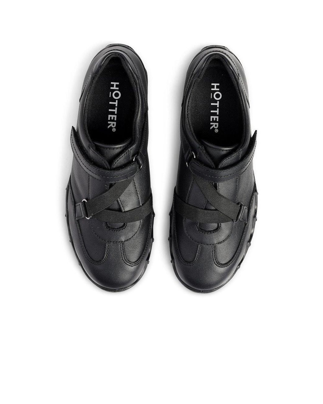 Hotter Black Joanne Wide Fit Shoes