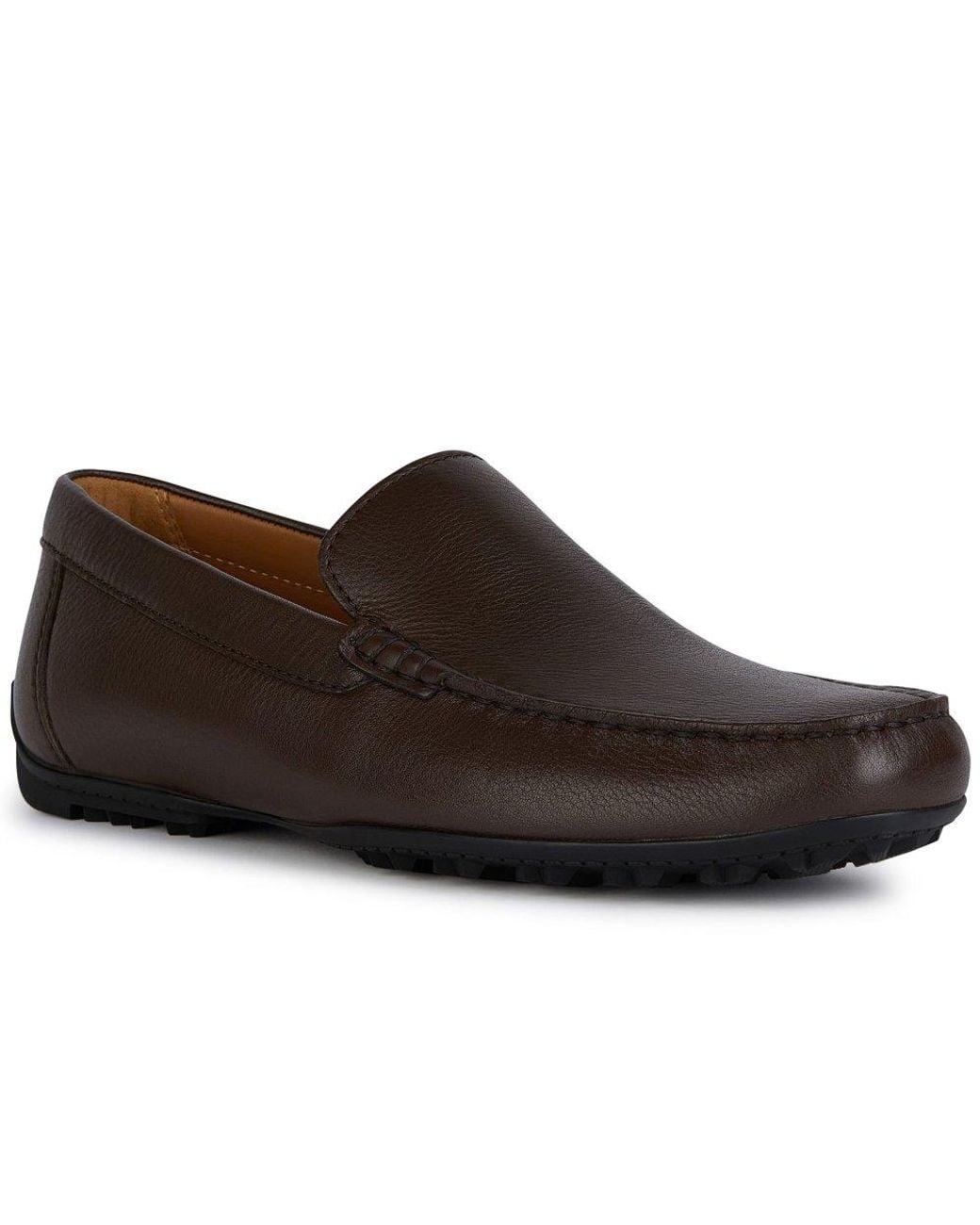 Geox Brown U Kosmopolis + Grip Moccasins for men