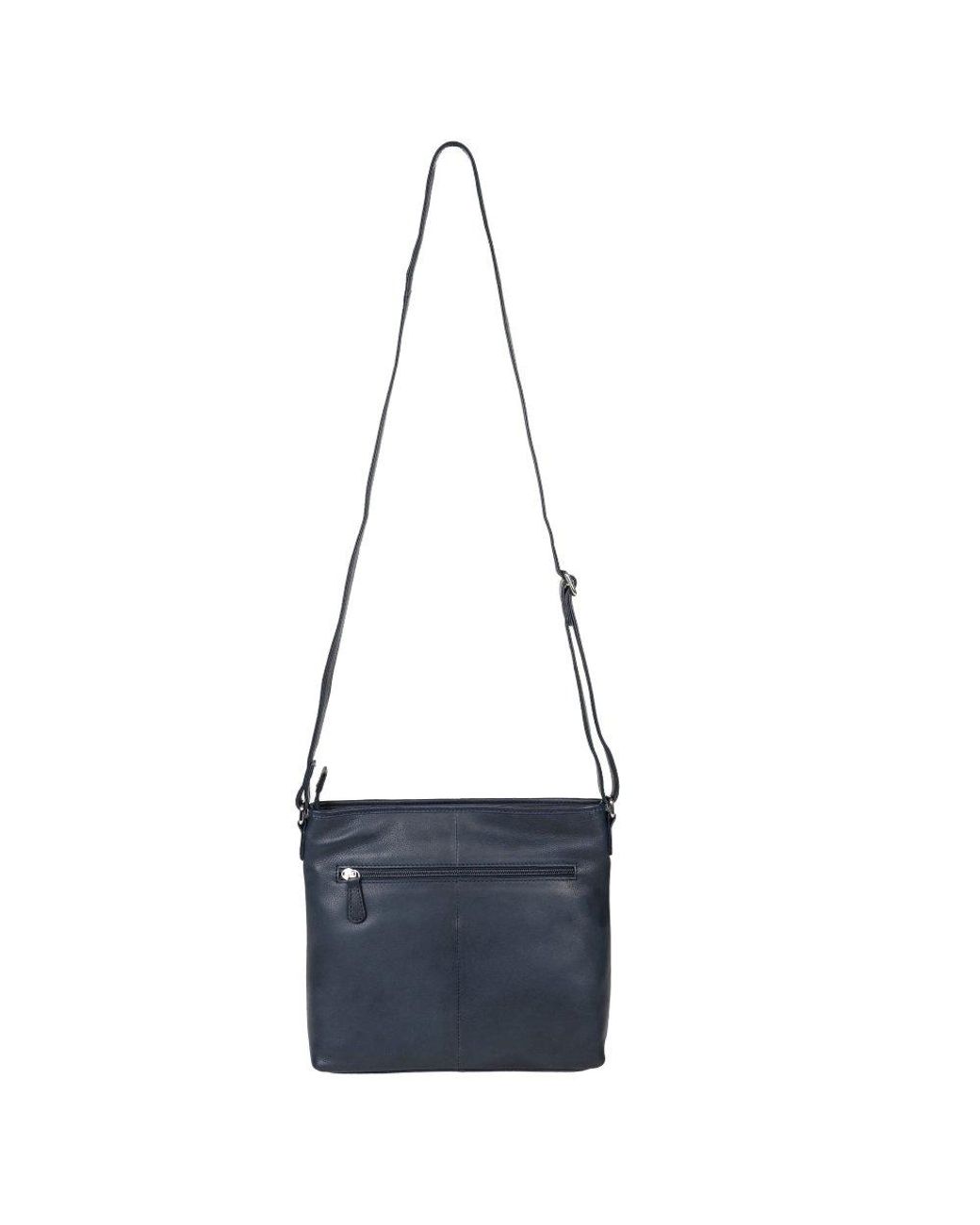Lakeland Leather Blue Farlam Messenger Bag