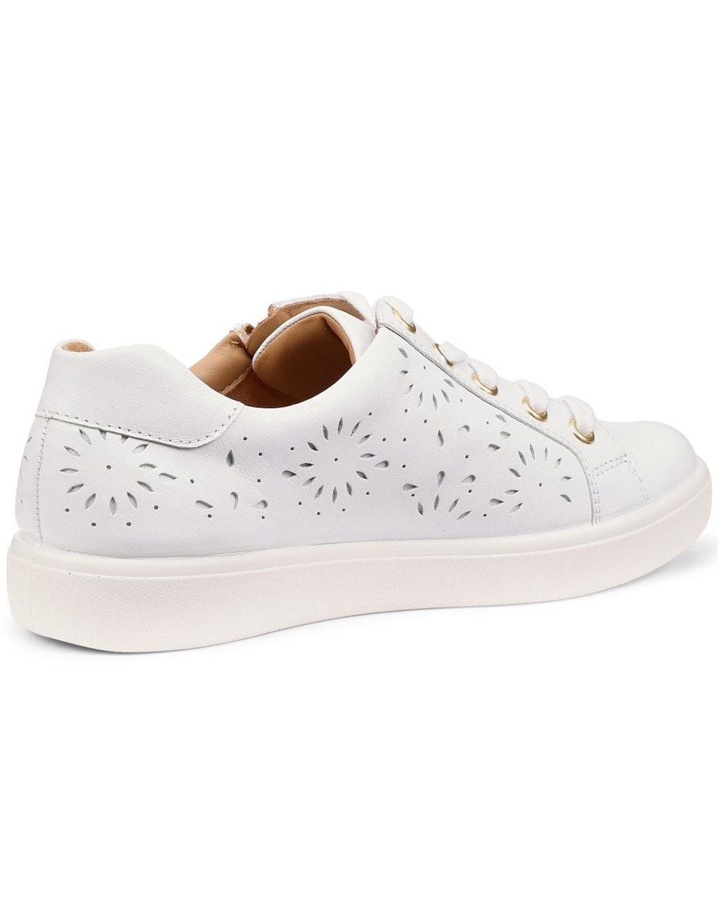 Hotter White Wonder Extra Wide Trainers