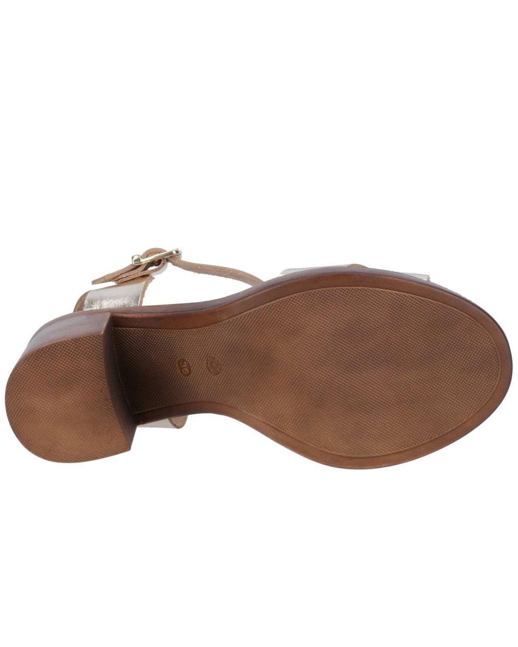 Hush Puppies Brown Georgia Heeled Sandals