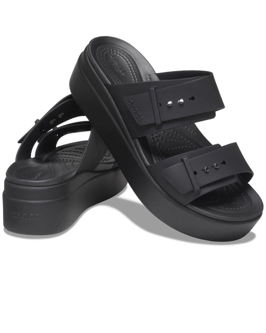 CROCSTM Black Brooklyn Sandals