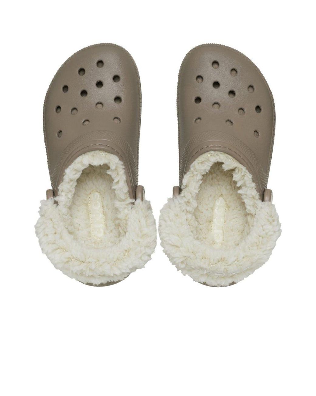 CROCSTM Gray Classic Fleece Lined Clogs for men