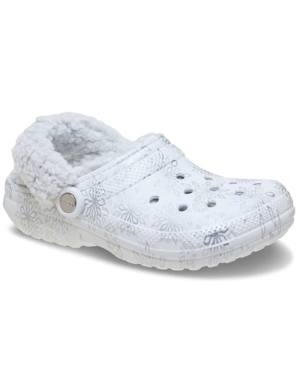 CROCSTM Blue Classic Fleece Lined Clogs