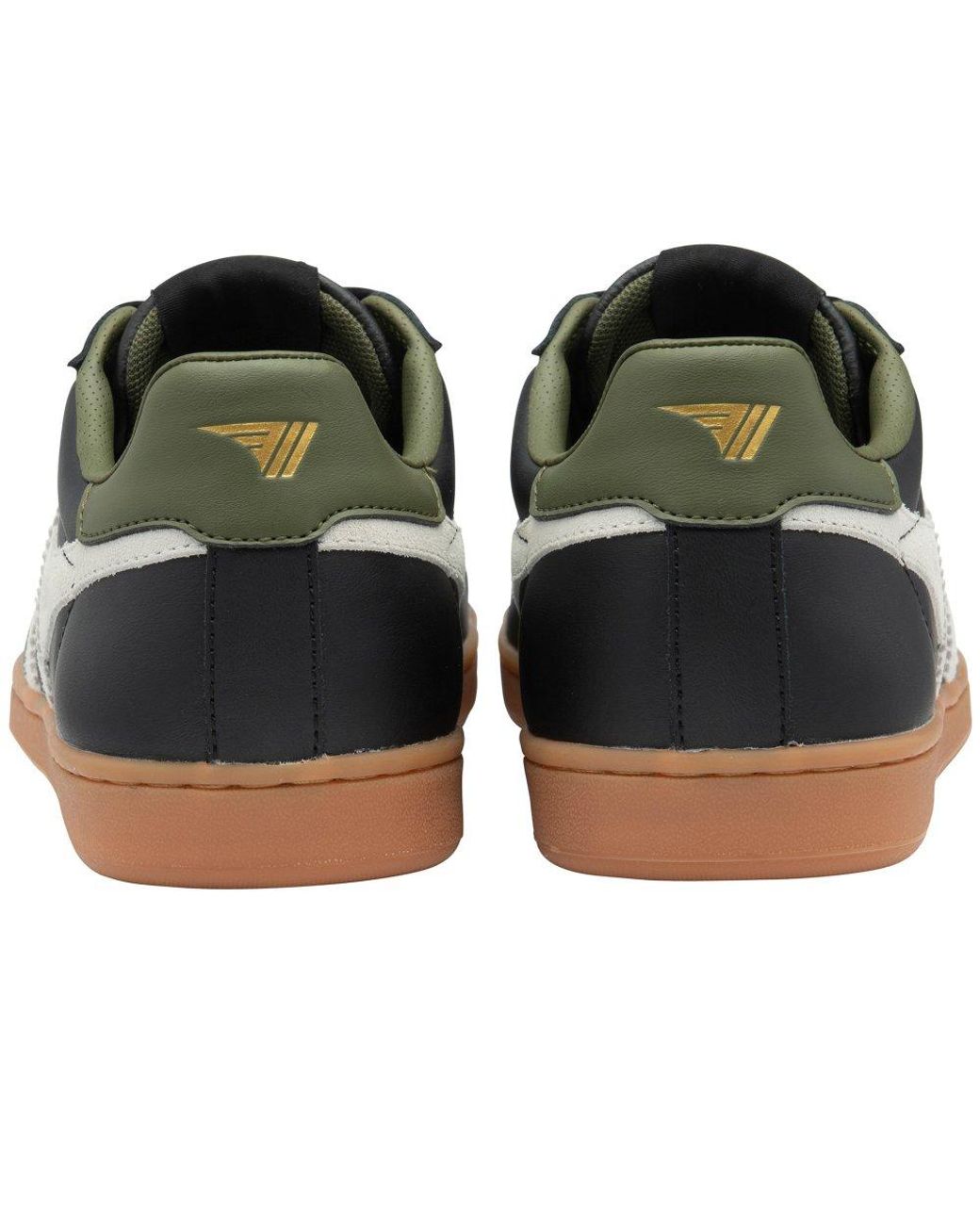 Gola Black Equipe Ii Leather Trainers for men