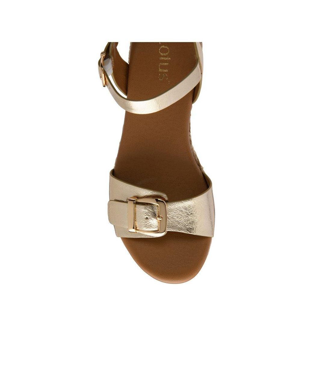 Lotus Metallic Emeia Wedge Sandals