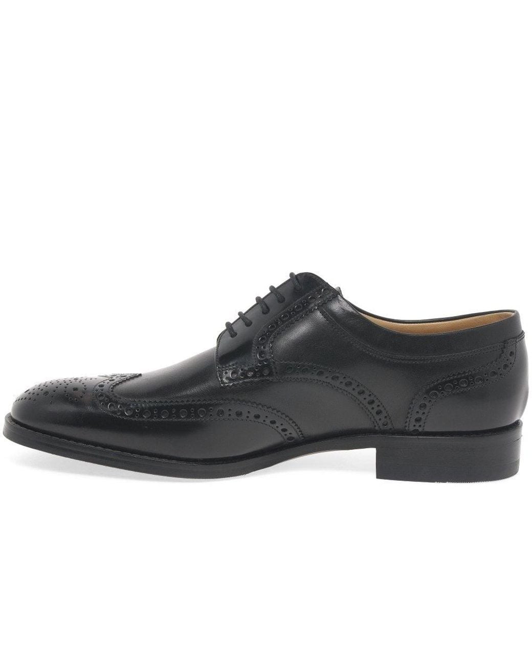 Loake Black Pangbourne Lace Up Formal Shoes for men