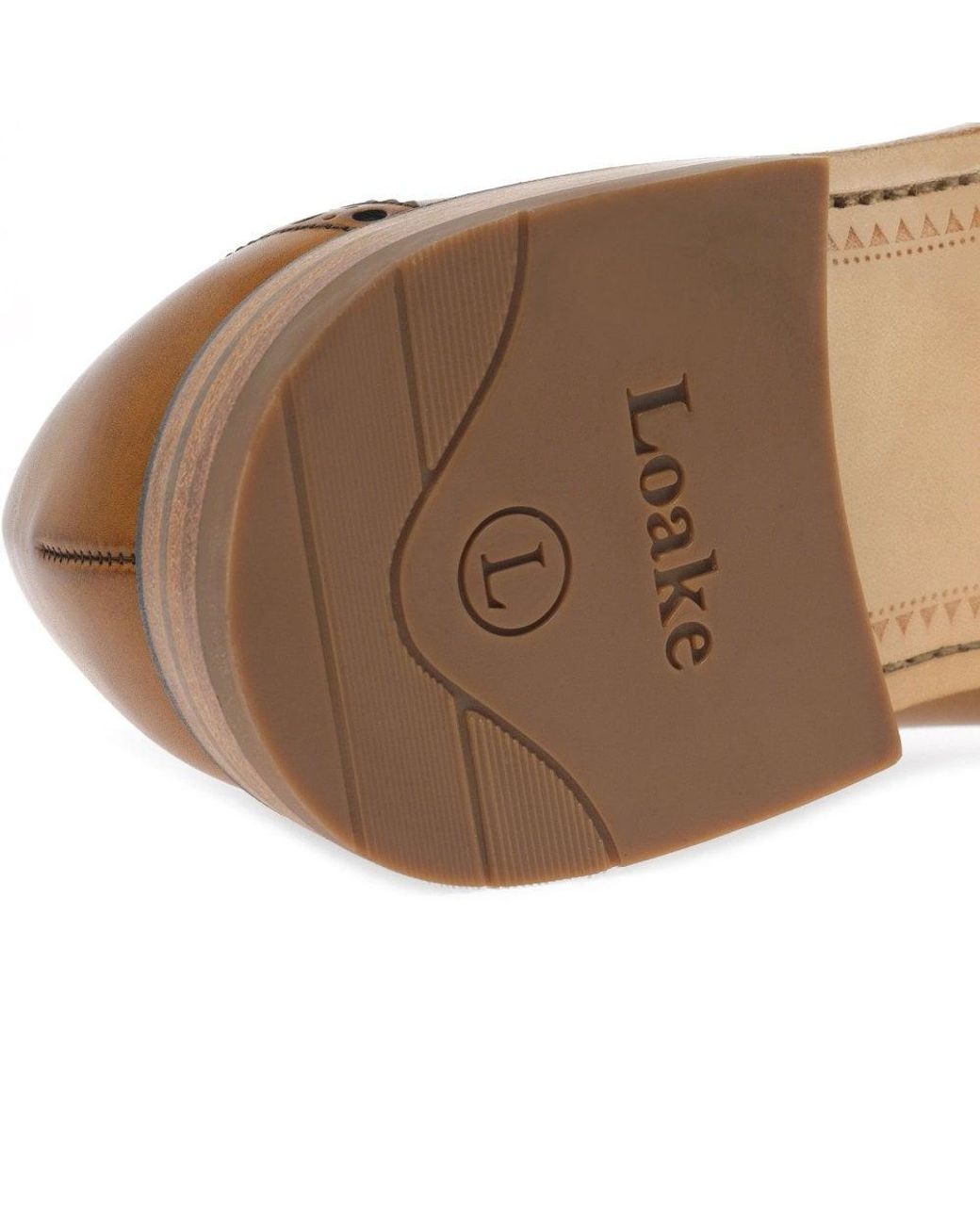 Loake Brown Foley Formal Lace Up Shoes for men