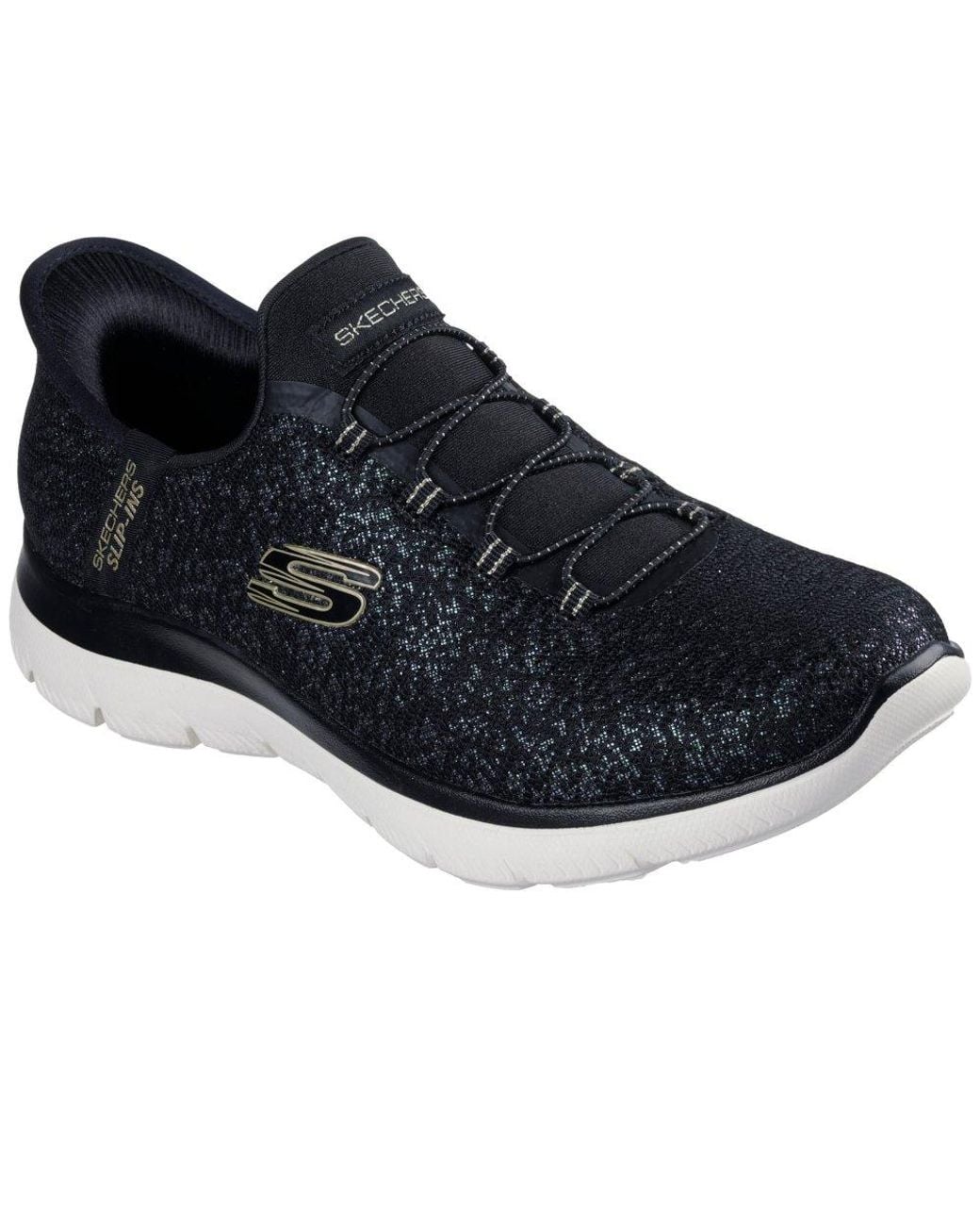 Skechers Black Summits Lunar Glow Trainers