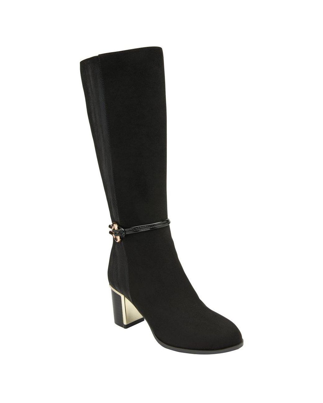 Lotus Black Wynter Knee High Boots