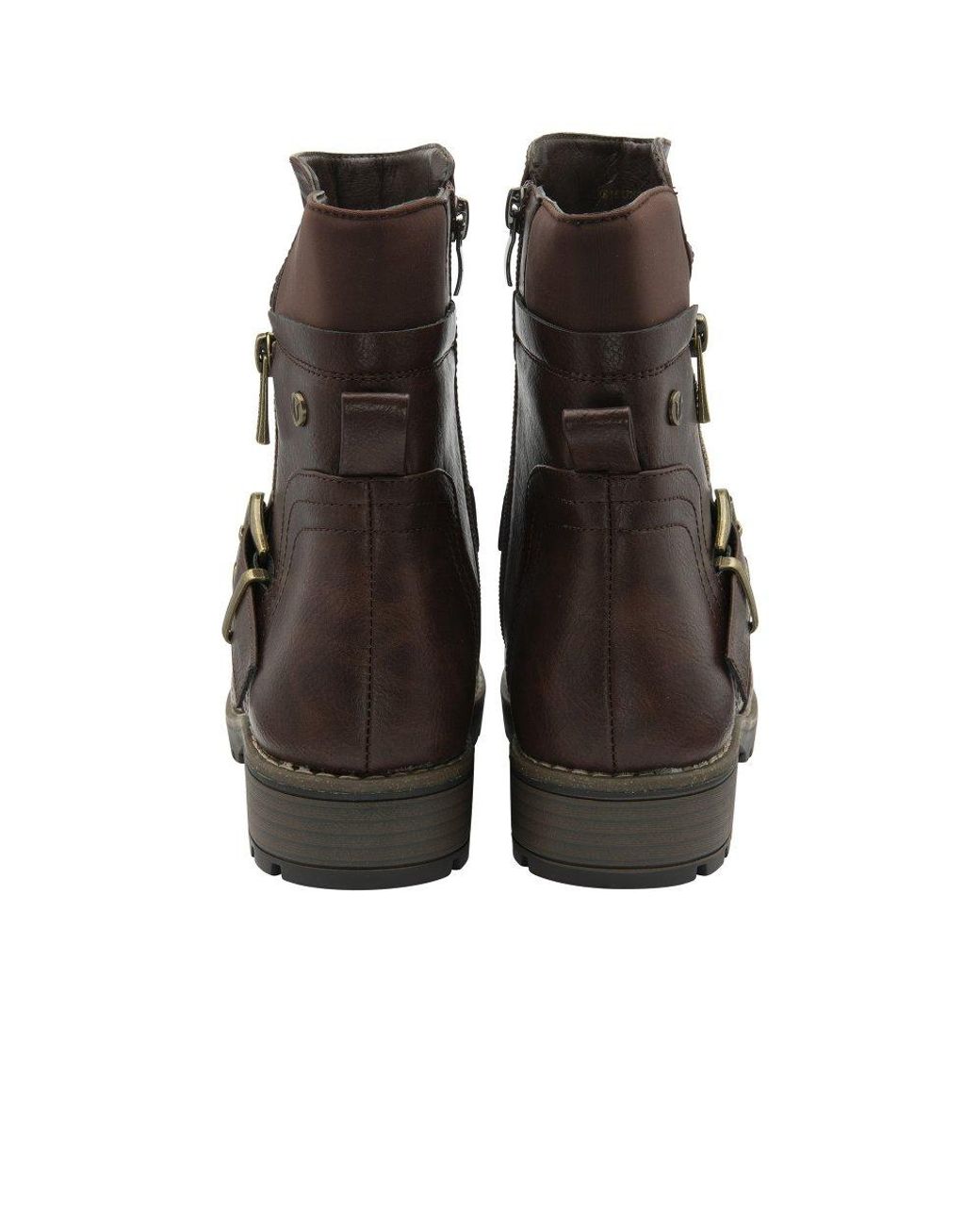 Lotus Brown Tulia Wide Fit Calf Boots