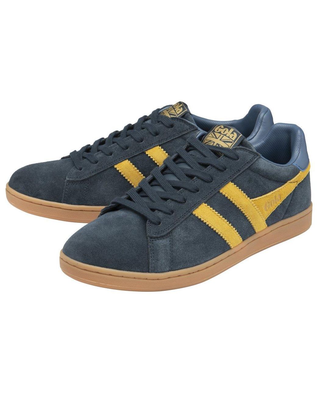 Gola Blue Equipe Ii Suede Trainers Size: 7 for men