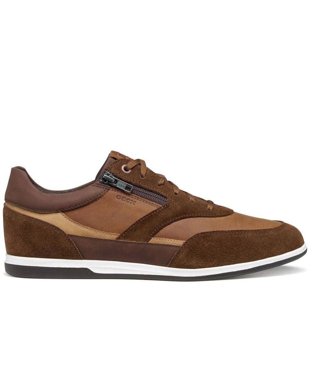 Geox Brown U Renan A Trainers for men