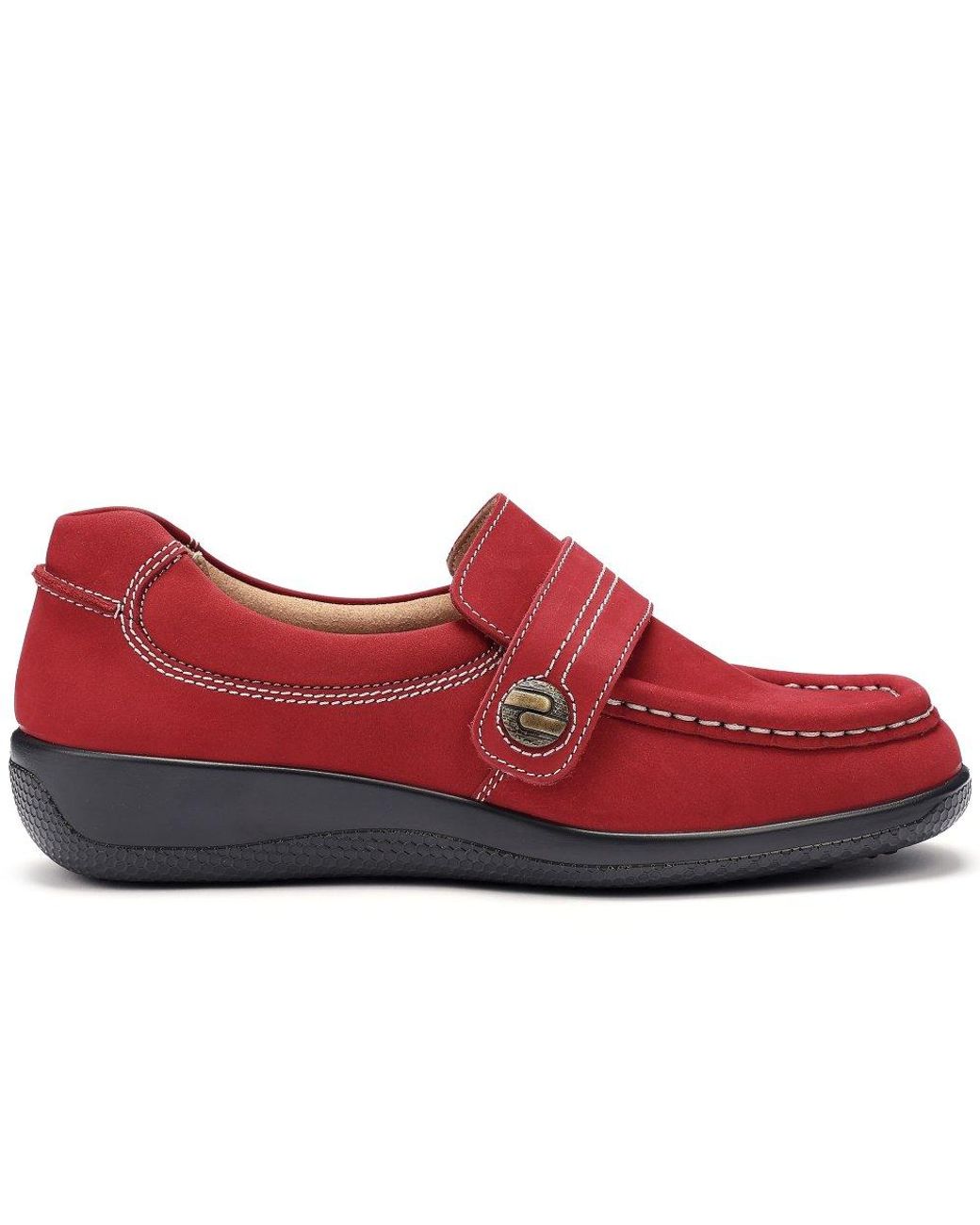 Hotter Red Wendy Ii Wide Fit Loafers