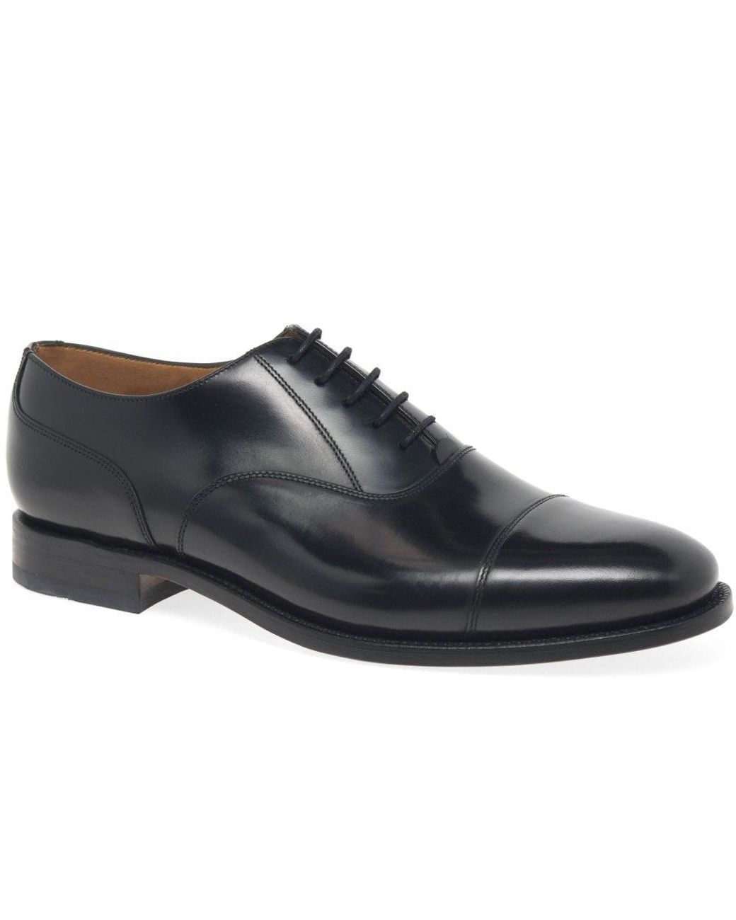 Loake Black 200b Leather Oxford Shoes for men
