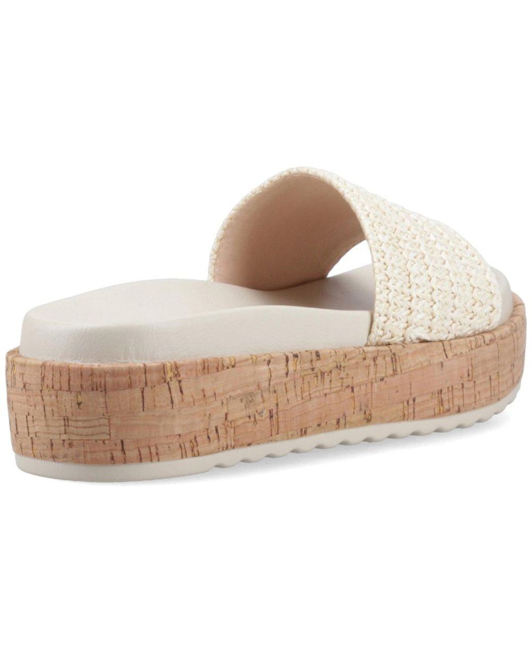 Rocket Dog White Faye Alti Raffia Sandals