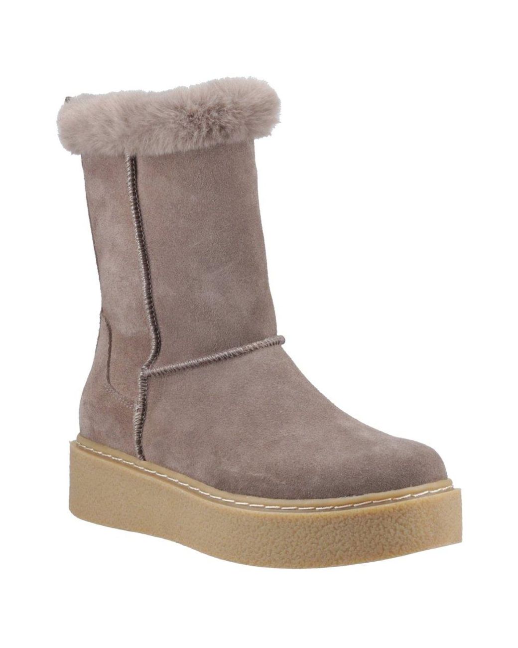 Hush Puppies Brown Becca Calf Boots